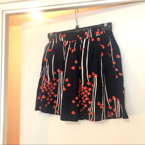 COOPERATIVE navy, white and red print mini skirt - Picture 3 of 6